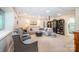 Finished basement featuring neutral paint, carpet, recessed lighting, and comfortable furniture at 676 Cottingham Ne Pl, Concord, NC 28025