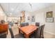 View of dining room with a wood table and seating for six, located in the basement area at 676 Cottingham Ne Pl, Concord, NC 28025