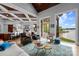 Stunning living room with vaulted wood ceilings and lake views at 8170 Bay Pointe Dr, Denver, NC 28037