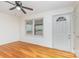 Bright entryway with hardwood floors, a stylish door, and a window overlooking the outside at 140 Fairway Ln, Gastonia, NC 28216