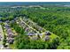Neighborhood aerial view showing a home at 2205 Gallberry Ln surrounded by lush trees and well-maintained lawns at 2205 Gallberry Ln, Waxhaw, NC 28173