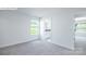 Serene bedroom with plush carpet with a view of a well-lit bathroom at 265 Miramar Dr, York, SC 29745