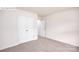 Neutral bedroom features plush carpeting, a spacious closet, and fresh white paint at 265 Miramar Dr, York, SC 29745