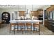Modern kitchen featuring a large island with seating, stainless steel appliances, and pendant lighting at 265 Miramar Dr, York, SC 29745