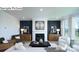 Inviting living room featuring a fireplace, stylish furniture, and bright windows with scenic views at 265 Miramar Dr, York, SC 29745
