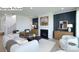 Comfortable living room with modern decor, a fireplace, and ample seating, perfect for gatherings at 265 Miramar Dr, York, SC 29745