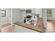 Modern kitchen with stainless steel appliances and wood accent at 3372 Lee Lawing Rd, Lincolnton, NC 28092
