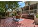 Spacious wooden back deck with outdoor seating and barbecue grill at 4439 Brandie Glen Rd, Charlotte, NC 28269