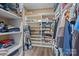 Organized walk-in closet provides ample storage with shelving and hanging space at 9412 Rosalyn Glen Rd, Cornelius, NC 28031