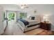 Serene bedroom features a king-size bed, an ensuite bath, and outdoor views at 10043 Tepa Pl, Tega Cay, SC 29708