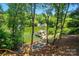 Picturesque waterfront property with a dock, boats, and lush green trees surrounding the lake at 10043 Tepa Pl, Tega Cay, SC 29708