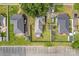 High angle shot showcasing home with its backyard, deck, shed and fenced perimeter at 1008 Valley St, Kannapolis, NC 28081