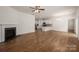 Open floor plan showing living room, kitchen, and dining area at 10410 Bradstreet Commons Way, Charlotte, NC 28215