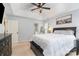 Spacious bedroom features tray ceiling, plenty of storage, and soft, natural light at 108 Shade Tree Cir, Fort Mill, SC 29715