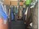 A closet filled with clothing, organized storage, and plenty of space for your belongings at 1177 Triece Ln, Charlotte, NC 28215