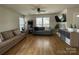 Bright living room with hardwood floors and lots of natural light at 1177 Triece Ln, Charlotte, NC 28215
