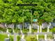 Aerial view of property showing neighborhood, proximity to other homes, private pool and landscaping at 136 Pink Orchard Dr, Mooresville, NC 28115