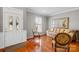 Bright living room with hardwood floors and stylish furniture at 136 Pink Orchard Dr, Mooresville, NC 28115