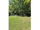 Large grassy backyard with dense tree coverage at 194 Wild Plum Ln, Blacksburg, SC 29702