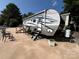 Navigation RV with patio area, ready for outdoor relaxation at 207 Cardinal Dr, New London, NC 28127
