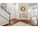 Inviting entryway with hardwood floors and stylish decor at 21218 Baltic Dr, Cornelius, NC 28031