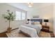 Cozy bedroom with a comfortable bed, soft lighting, and a decorative rug at 2223 Club Rd, Charlotte, NC 28205