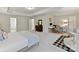Spacious main bedroom features tray ceilings and dual desks, perfect for work or study at 3609 Benseval Ln, Matthews, NC 28105