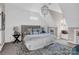 Charming bedroom with a patterned rug, and a decorative chandelier, offering a cozy and stylish retreat at 394 Stonecliff Ln, Clover, SC 29710