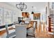 Bright, open kitchen and dining area with hardwood floors and stainless steel appliances at 394 Stonecliff Ln, Clover, SC 29710