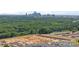 Expansive aerial view of new construction homes, surrounded by lush trees and featuring a stunning city skyline backdrop at 4008 Yucca Aly, Charlotte, NC 28217