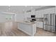 Spacious kitchen with stainless appliances, a center island, and open layout at 4008 Yucca Aly, Charlotte, NC 28217
