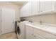 Functional laundry room with modern appliances, ample storage, and a utility sink at 4208 Rosy Billed Ct # 30, Fort Mill, SC 29707