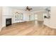 Spacious living room with wood floors, a fireplace, and an open layout at 4208 Rosy Billed Ct # 30, Fort Mill, SC 29707