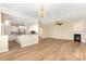 Spacious living room with wood floors, a fireplace, and an open layout at 4208 Rosy Billed Ct # 30, Fort Mill, SC 29707