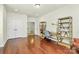 Office space with hardwood floors, natural light, and neutral wall color offers a versatile and functional space at 7011 Hyde Park Dr, Indian Trail, NC 28079