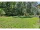 Lush backyard with a vibrant lawn and mature trees, offering a serene and inviting outdoor space at 848 Ike Lynch Rd, Dallas, NC 28034