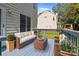 Outdoor deck area furnished with plush seating, perfect for relaxing and entertaining at 9904 Brigstock Ct, Charlotte, NC 28269