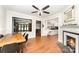 Open-concept dining area with views of the kitchen and living room at 1107 Fairfield Dr, Gastonia, NC 28054