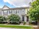 Charming townhome with colorful siding, blooming landscaping, and inviting entrances at 1132 Whitby Moore St, Charlotte, NC 28273