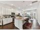 Modern kitchen with white cabinetry, granite countertops, and stainless steel appliances at 1132 Whitby Moore St, Charlotte, NC 28273