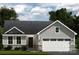 Charming one-story home features stone accents, gray siding, a two-car garage, and a welcoming front entrance at 147 Commerce Blvd # 0003, Lancaster, SC 29720