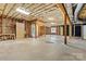 Spacious unfinished basement with insulated ceiling and framed walls awaiting personalization at 1616 Indian Springs Nw Dr, Conover, NC 28613