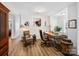 Office space with warm lighting and vintage desk; perfect for working from home, with natural sunlight at 1836 Fairlawn Ct, Rock Hill, SC 29732