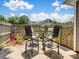 Cozy patio with four chairs and table surrounded by a wooden fence for privacy and outdoor relaxation at 1836 Fairlawn Ct, Rock Hill, SC 29732