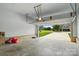 Spacious two car garage with an automatic door at 18619 Mainsail Ct, Lancaster, SC 29720