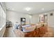 Comfortable living room showcasing hardwood floors, recessed lighting, and neutral color scheme at 18619 Mainsail Ct, Lancaster, SC 29720