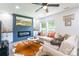 Bright open living room featuring luxury vinyl plank flooring and modern decor at 2116 Eastway Dr, Charlotte, NC 28205