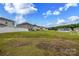 Large backyard with ample space and a white fence that offer privacy at 2116 Morgan Hills Dr, Albemarle, NC 28001