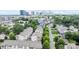 An aerial view of a neighborhood with the city skyline in the background during the day at 2514 Marshall Pl, Charlotte, NC 28203