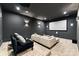 This home theater is equipped with a projector, screen, and comfortable seating for the perfect viewing experience at 408 Ideal Way, Charlotte, NC 28203